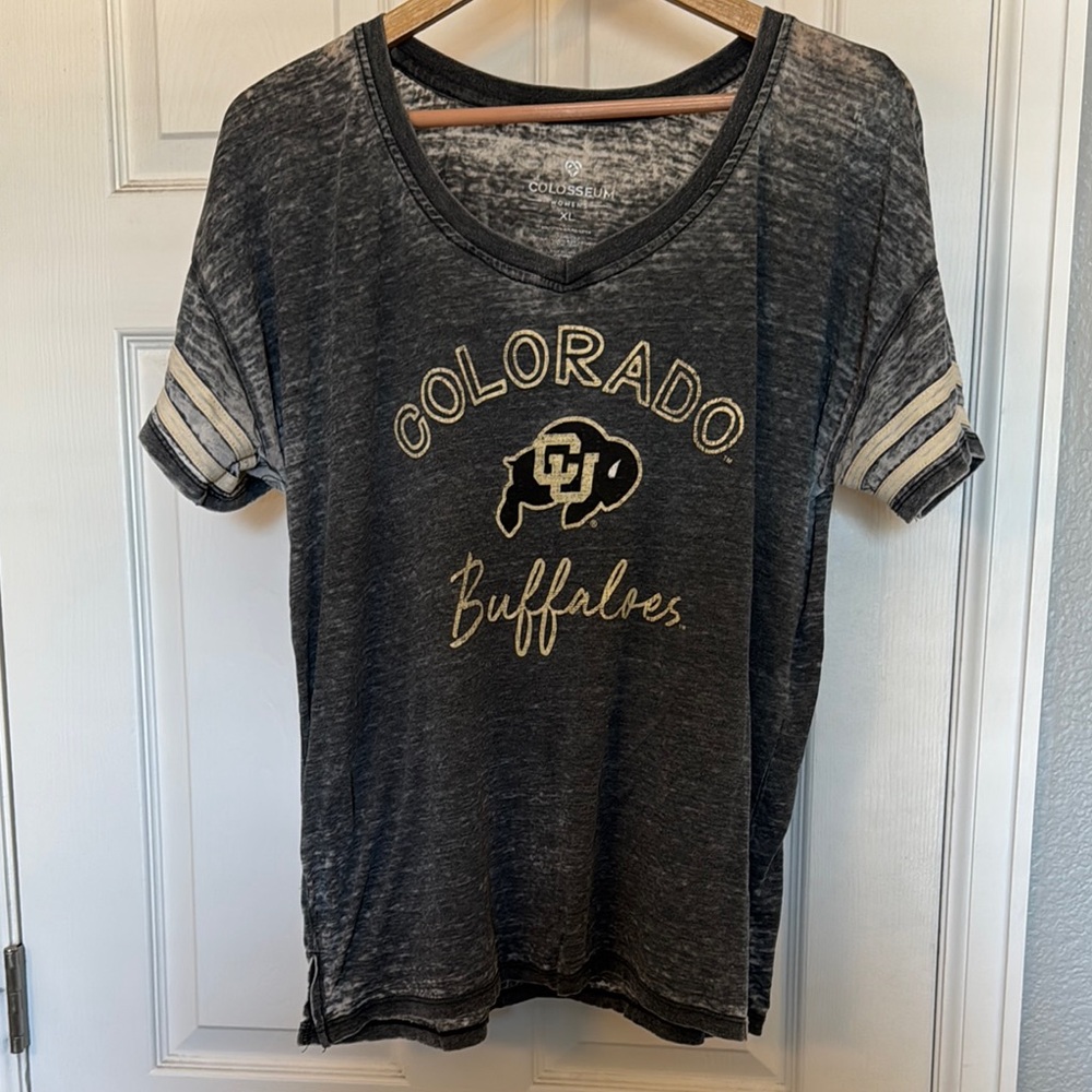 Colosseum Black and Gold Colorado Buffaloes Tee